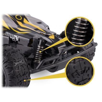 Overmax - Auto radiocomandata RC X-RALLY 2.0 1200 mAh nero/giallo