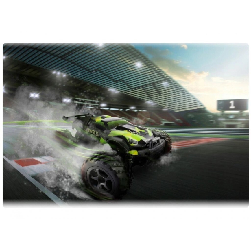 Overmax - Auto radiocomandata X-MONSTER 3.0 1700 mAh Nero/Verde