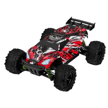 Overmax - Auto radiocomandata X-MONSTER 3.5 con batteria da 1700 mAh, nero/rosso/verde