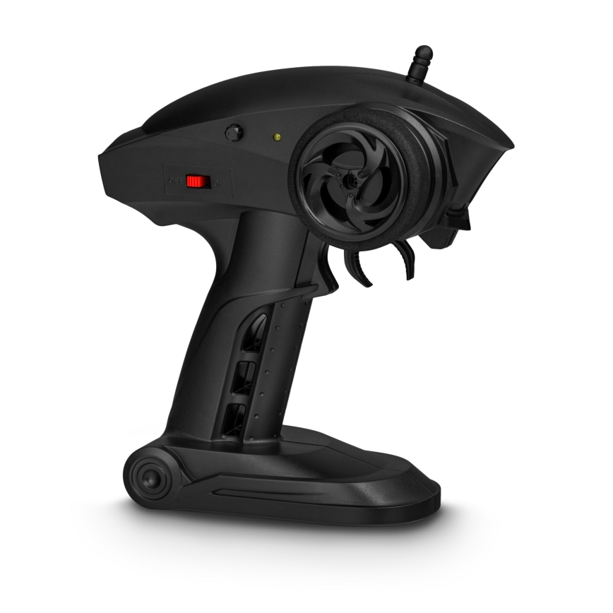 Overmax - Auto radiocomandata X-MONSTER 3.5 con batteria da 1700 mAh, nero/rosso/verde