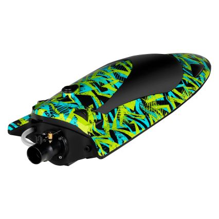 Overmax - barca radiocomandata X-SURGE 4000 mAh nero/verde