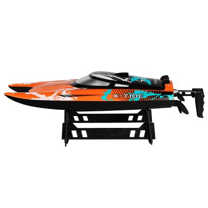 Overmax - Barca telecomandata RC X-TIDE 2400 mAh nero/arancione