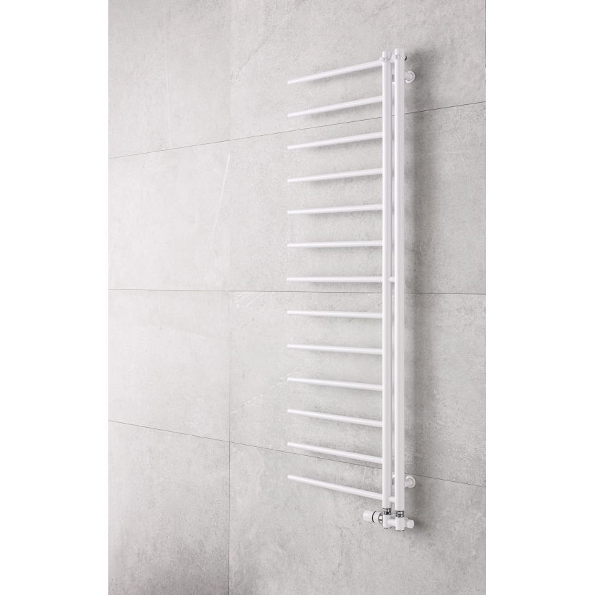 P.M.H. AP2W-L - Scaldasalviette a scala per bagno APOLLO 346W 150 cm lato destro/bianco