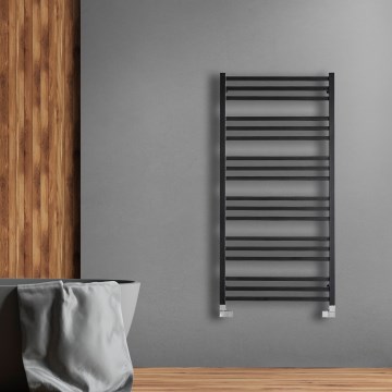 P.M.H. AV4B - Scaldasalviette a scala per bagno AVENTO 567W 121 cm nero