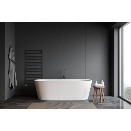 P.M.H. AV4B - Scaldasalviette a scala per bagno AVENTO 567W 121 cm nero