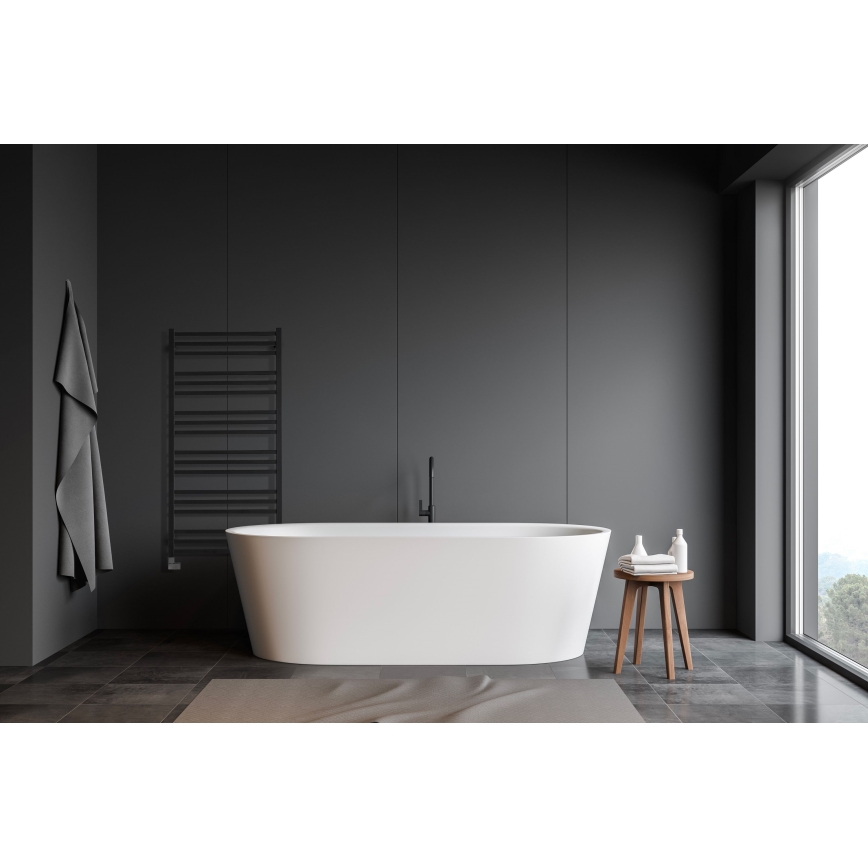 P.M.H. AV4B - Scaldasalviette a scala per bagno AVENTO 567W 121 cm nero