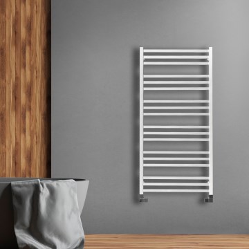 P.M.H. AV4W - Scaldasalviette a scala per bagno AVENTO 567 W 121 cm bianco