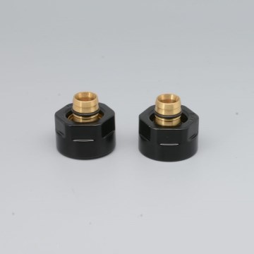 P.M.H. M16B2024 - Raccordo a compressione per valvola VISION/INTER, nero, per tubo Alupex 16 mm