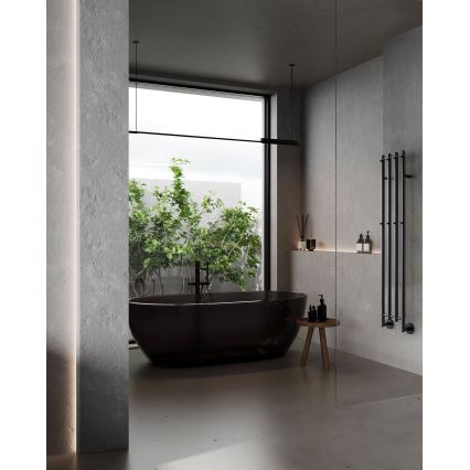 P.M.H. MO1B-RK - Scaldasalviette elettrico MONA 93W/230V 153,3 cm IP44 nero