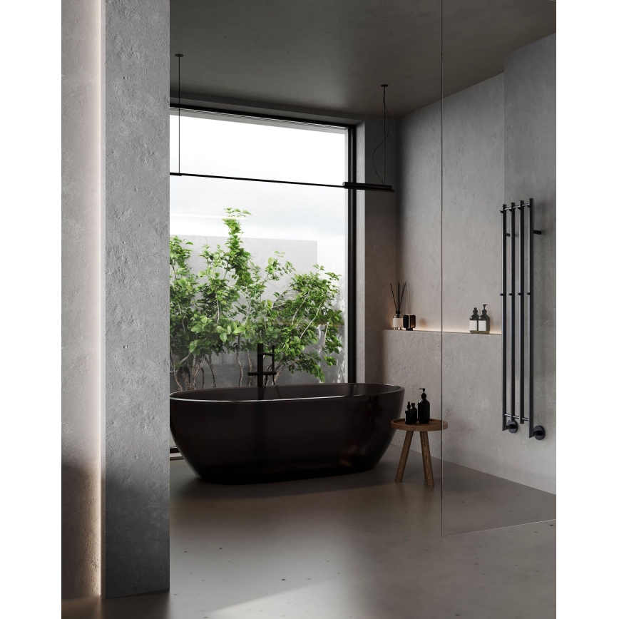 P.M.H. MO1B-RK - Scaldasalviette elettrico MONA 93W/230V 153,3 cm IP44 nero