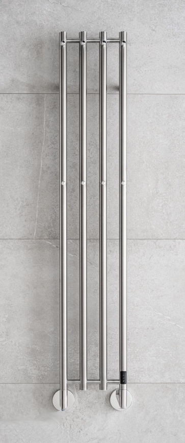 P.M.H. MO1SS-L - Scaldasalviette elettrico MONA 93W/230V 153,3 cm IP44 acciaio inox lucido