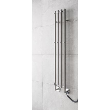 P.M.H. MO1SS-LK - Scaldasalviette elettrico MONA 93W/230V 153,3 cm IP44 acciaio inossidabile lucido