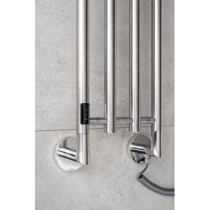 P.M.H. MO1SS-LK - Scaldasalviette elettrico MONA 93W/230V 153,3 cm IP44 acciaio inossidabile lucido