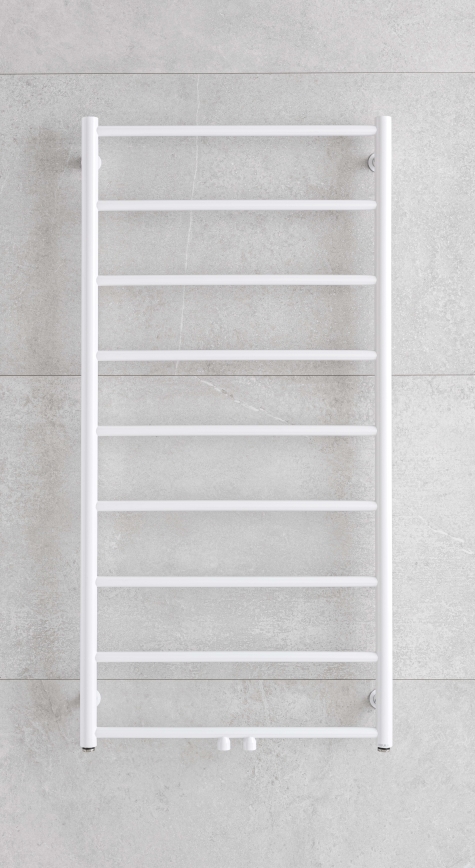 P.M.H. NS4W-M - Scaldasalviette a scala per bagno NAAS 349 W 121 cm bianco