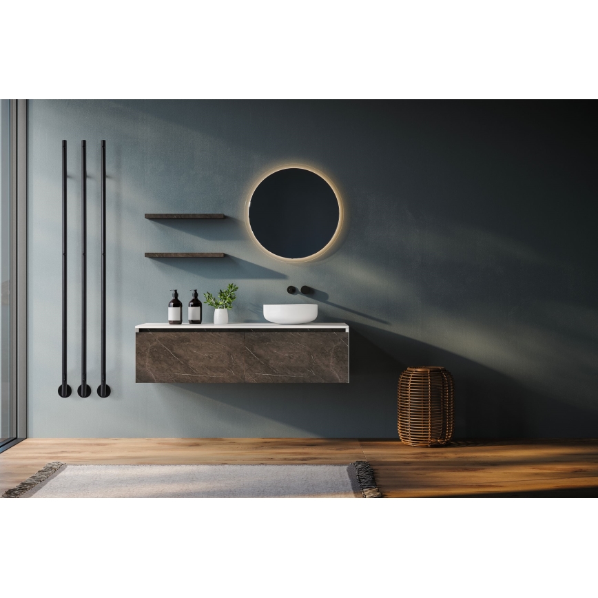 P.M.H. OL1B - Scaldasalviette elettrico OLE 24W/230V 170 cm IP44 nero