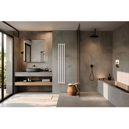 P.M.H. P2W/4 - Scaldasalviette per bagno PLUTO 406W 150 cm bianco
