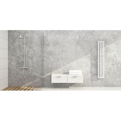 P.M.H. P2W/4 - Scaldasalviette per bagno PLUTO 406W 150 cm bianco