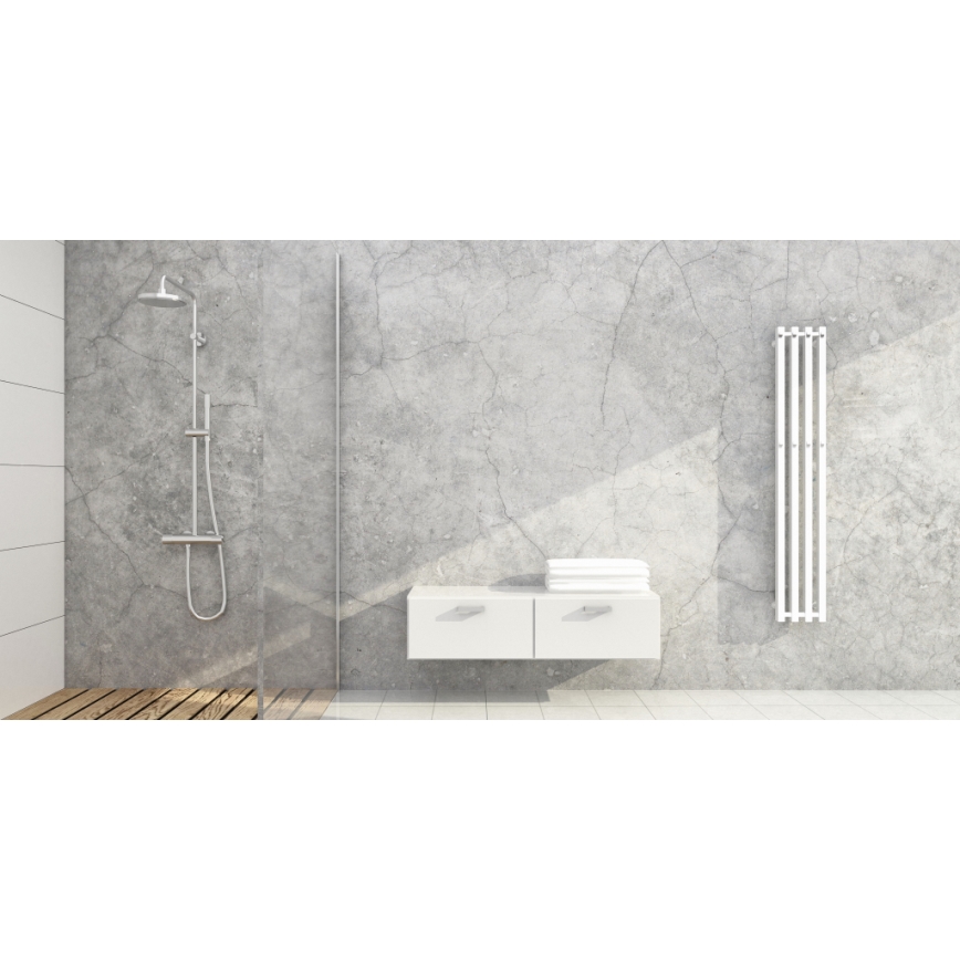 P.M.H. P2W/4 - Scaldasalviette per bagno PLUTO 406W 150 cm bianco