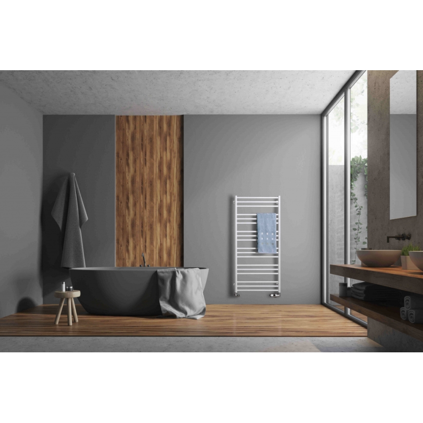 P.M.H. SN4W - Scaldasalviette da bagno a scala SORANO 470W 121 cm bianco