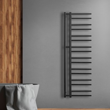 P.M.H. T2B - Scaldasalviette a scala THEIA 352 W, 154 cm, lato destro/nero