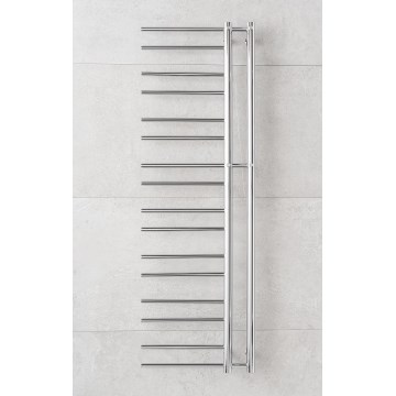 P.M.H. T2C-L - Scaldasalviette a scaletta THEIA 352W 154 cm lato sinistro / finitura cromata lucida