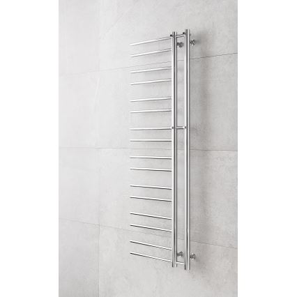 P.M.H. T2C-L - Scaldasalviette a scaletta THEIA 352W 154 cm lato sinistro / finitura cromata lucida