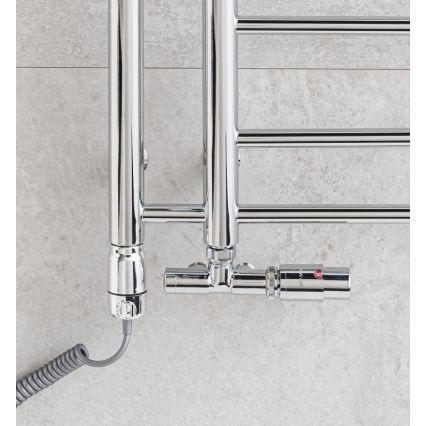 P.M.H. T2C - Scaldasalviette a scala per bagno THEIA 352W 154 cm lato destro/cromo lucido