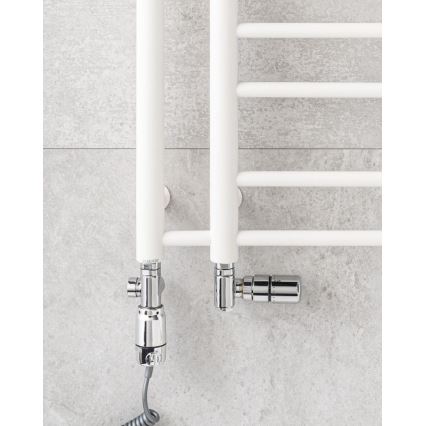 P.M.H. T2W - Scaldasalviette da bagno a scaletta THEIA 352W 154 cm destro/bianco