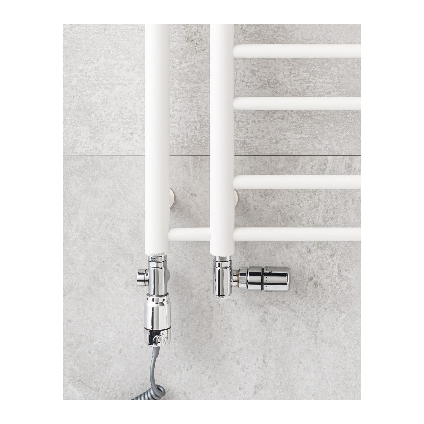 P.M.H. T2W - Scaldasalviette da bagno a scaletta THEIA 352W 154 cm destro/bianco