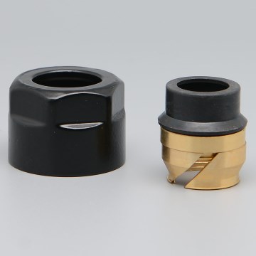 P.M.H. ZZM1524 - Raccordo a compressione per valvola UNIKO/TERM/DUO nero/rame 15 mm