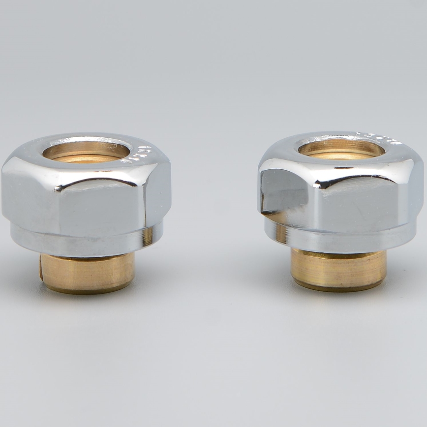 P.M.H. ZZM1602 - Raccordo a compressione per valvola UNIKO/TERM/DUO, cromato lucido/Alupex 16 mm