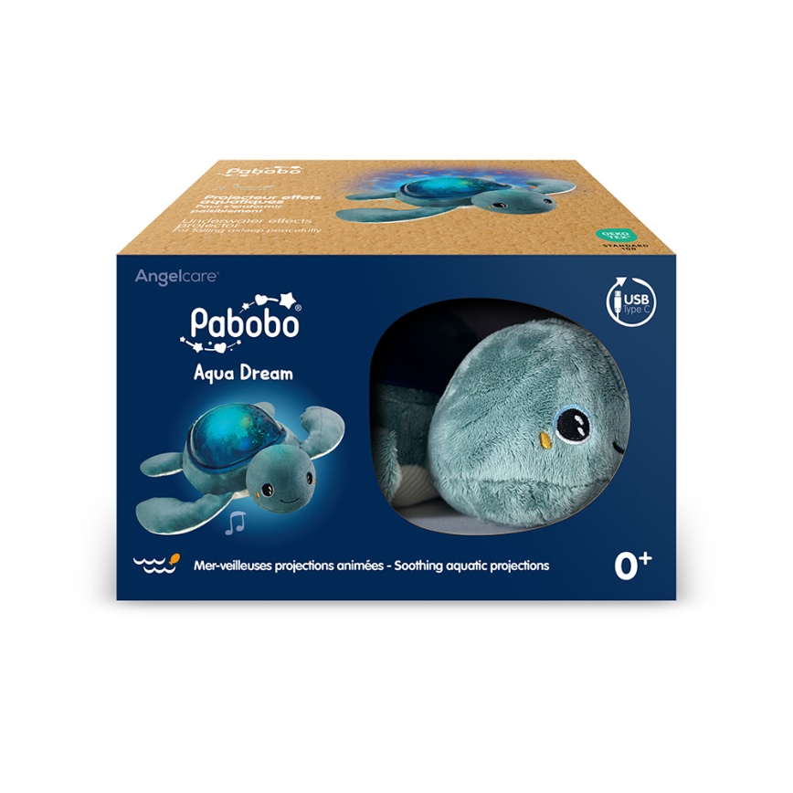 PABOBO - Proiettore con melodia AQUA DREAM USB tartaruga