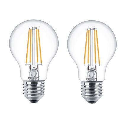 PACK 2x Lampadine LED Philips A60 E27/7W/230V 2700K