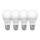 PACK 4x Lampadina LED ECOLINE A60 E27/10W/230V 4,000K - Brilagi