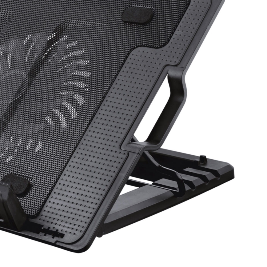 Pad di raffreddamento per laptop 1x ventola 2xUSB nero