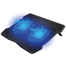 Pad di raffreddamento per laptop 2x ventole 2xUSB nero