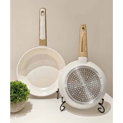 Padella BIANCO 20 cm crema/marrone