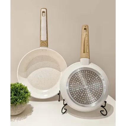 Padella BIANCO 24 cm crema/marrone