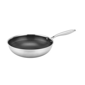 Padella wok KITCHISIMO 28 cm in acciaio inox