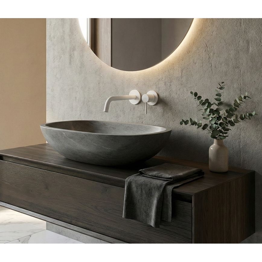 Paffoni - Miscelatore da incasso per lavabo LIGHT bianco opaco