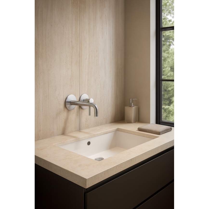 Paffoni - Miscelatore da incasso per lavabo LIGHT in acciaio inox