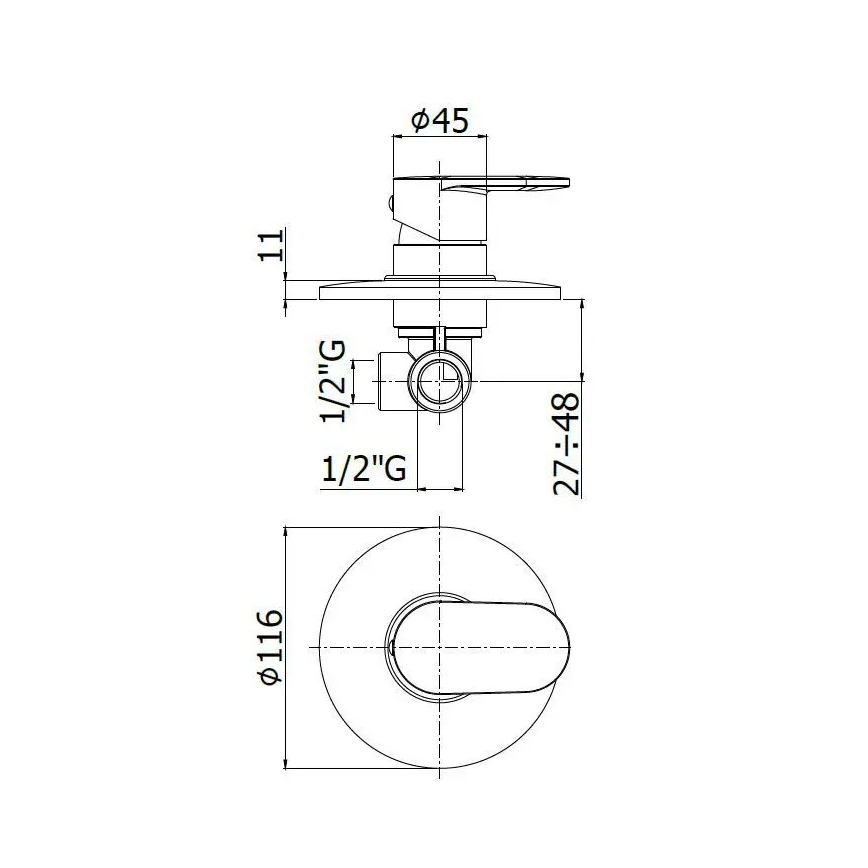 Paffoni - Miscelatore doccia CANDY cromo lucido