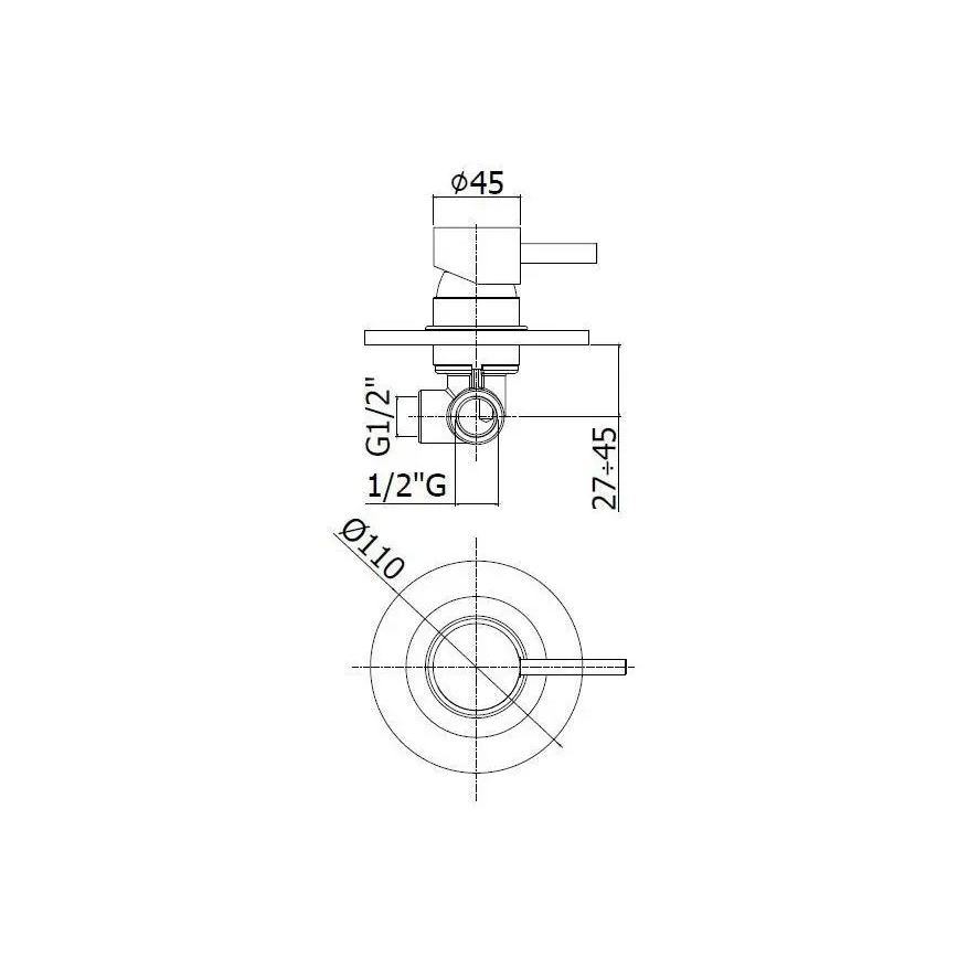 Paffoni - Miscelatore doccia da incasso LIGHT bianco opaco