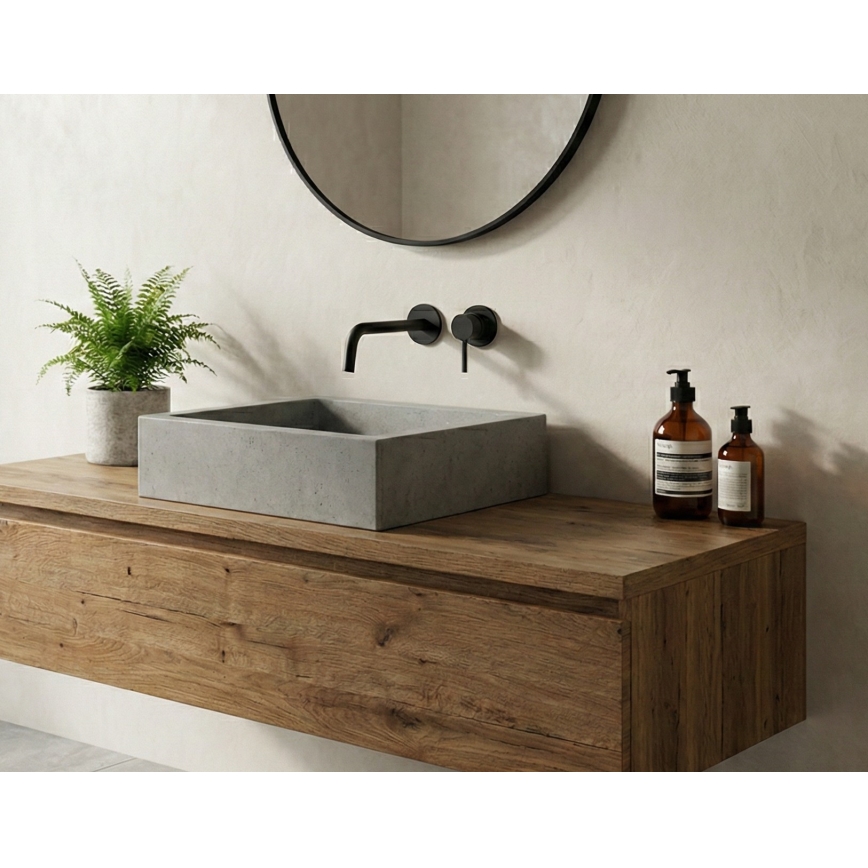 Paffoni - Miscelatore per lavabo ad incasso LIGHT nero