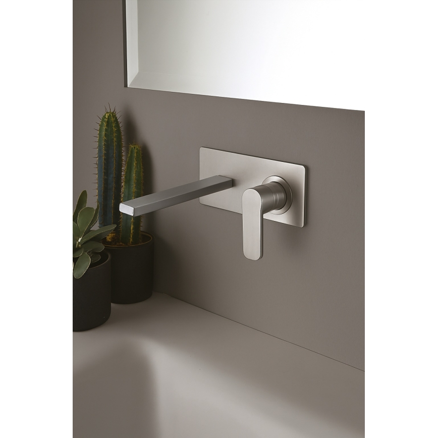 Paffoni - Miscelatore per lavabo ad incasso TANGO in acciaio inox