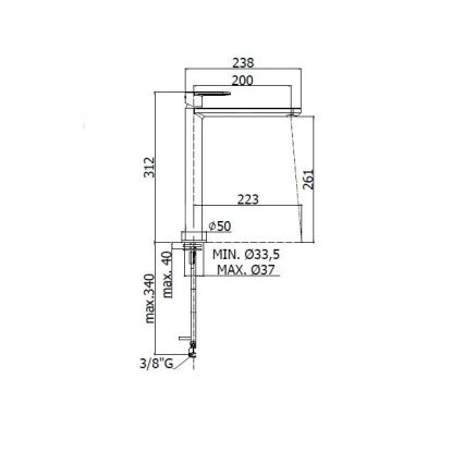 Paffoni - Miscelatore per lavabo CANDY cromo lucido