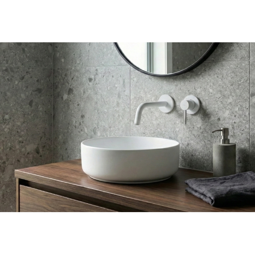 Paffoni - Miscelatore per lavabo da incasso LIGHT bianco