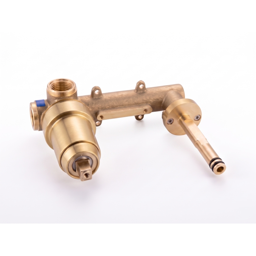 Paffoni - Miscelatore per lavabo da incasso LIGHT, finitura oro spazzolato