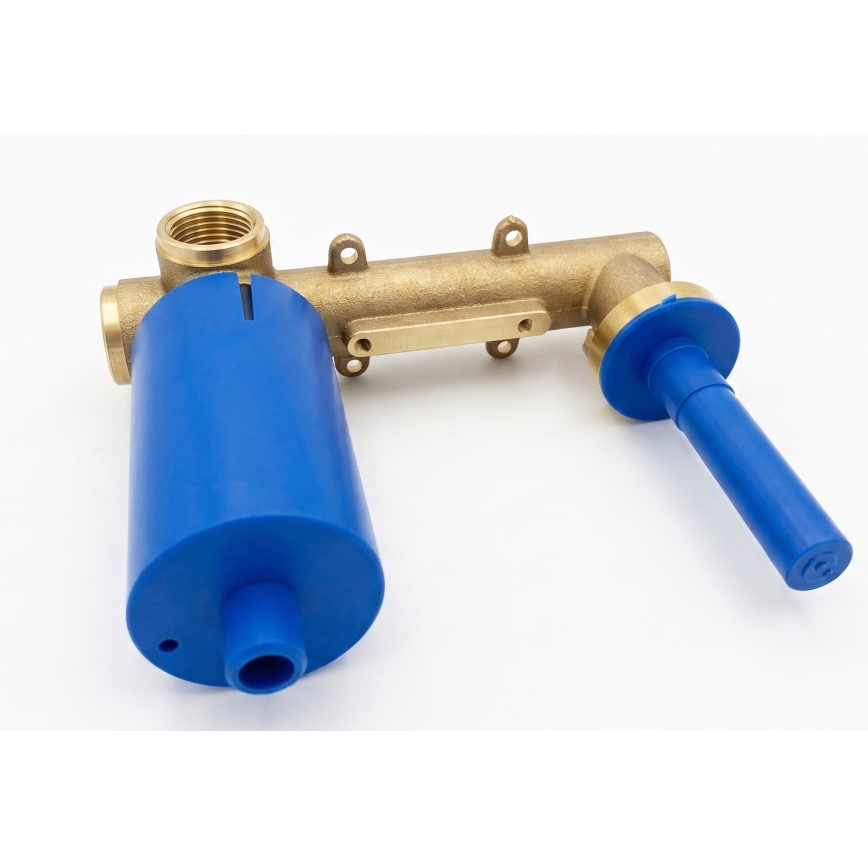 Paffoni - Miscelatore per lavabo da incasso LIGHT, finitura oro spazzolato