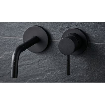 Paffoni - Miscelatore per lavabo da incasso LIGHT nero